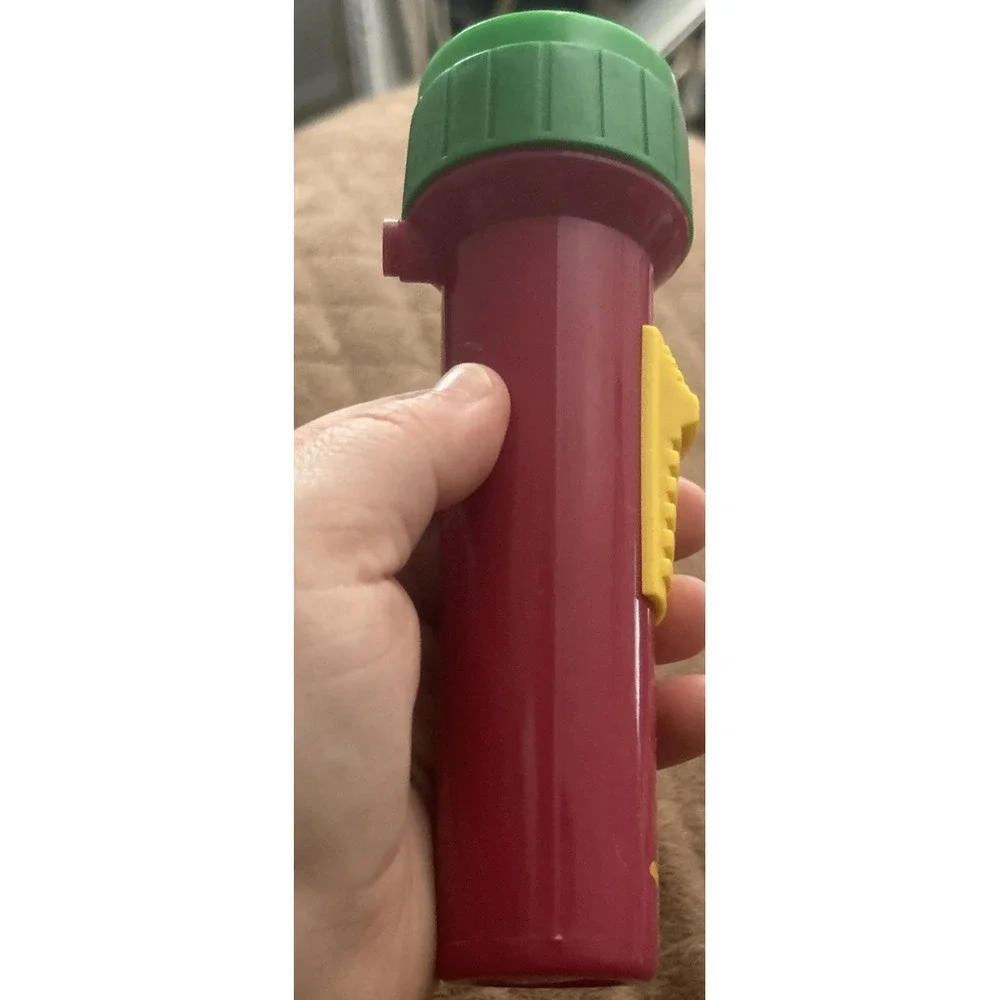 Vintage Barney Flashlight With New Batteries Good Condition 90s Kids Children